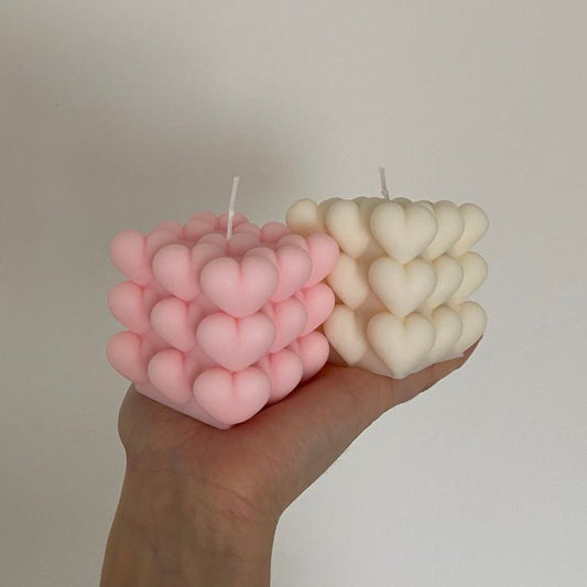 Heart Bubble Scented Candle