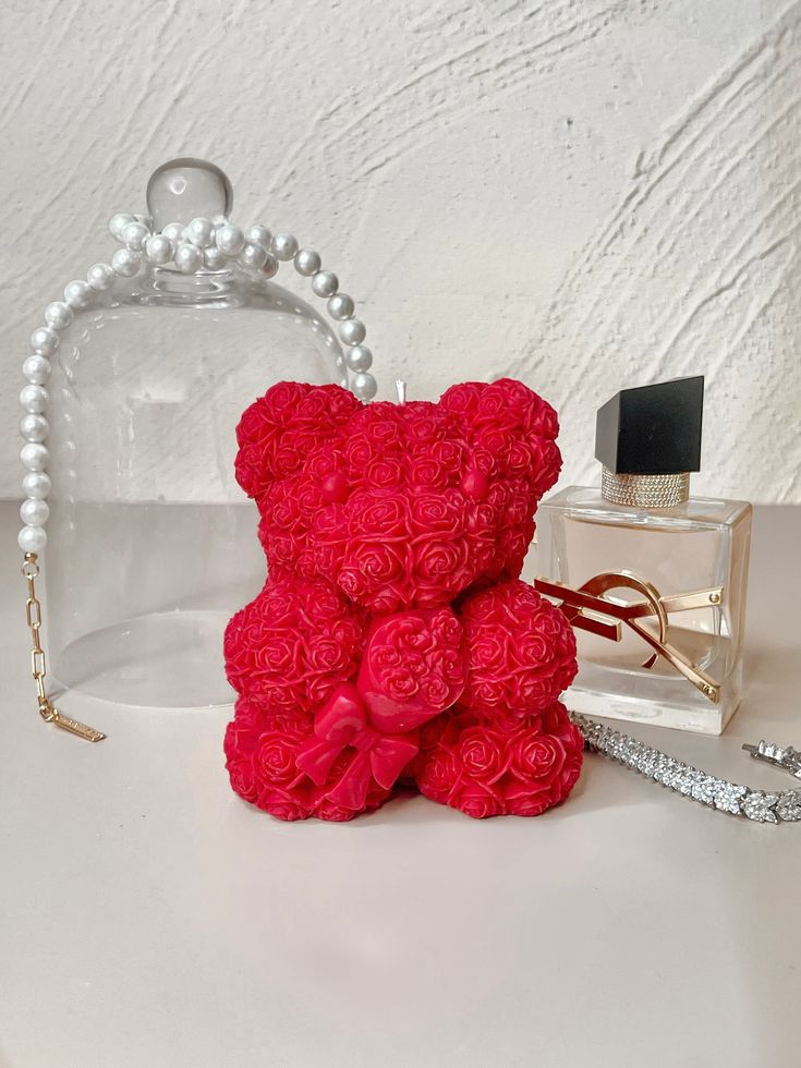 Rose Teddy Scented Candle