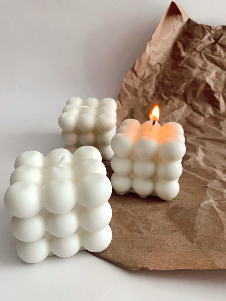 3D Scented Bubble Candle Pack of 2