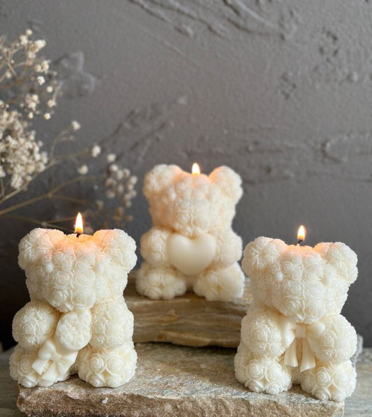 Rose Teddy Scented Candle