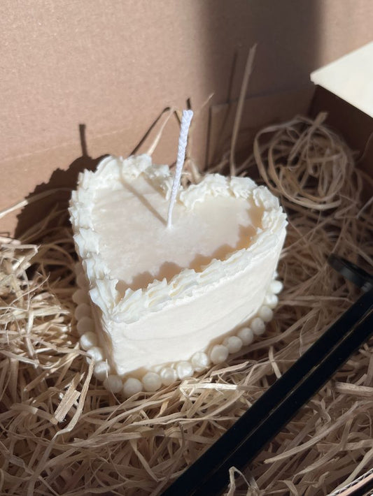 Heart Cake Scented Candle
