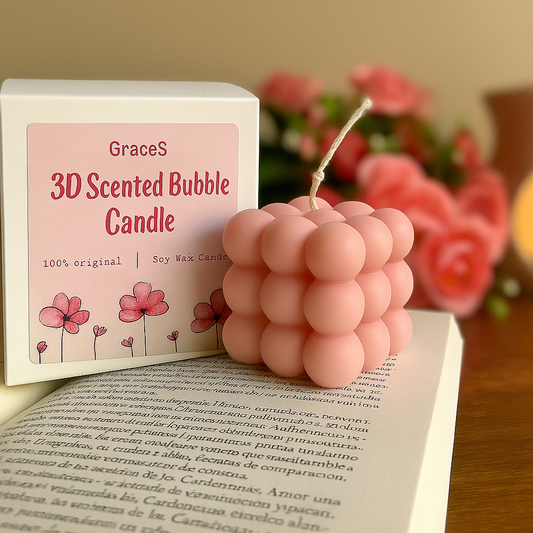 3D Scented Bubble Candle Pack of 2