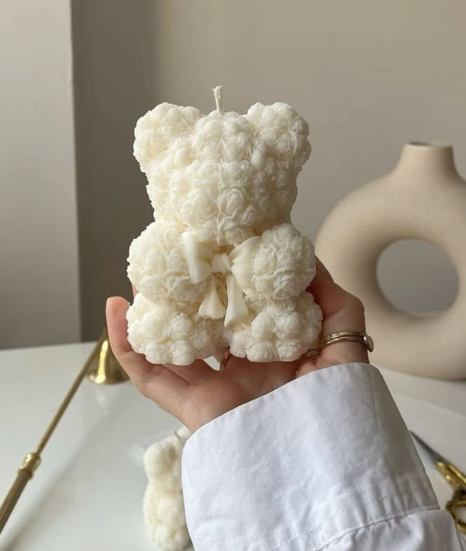 Rose Teddy Scented Candle
