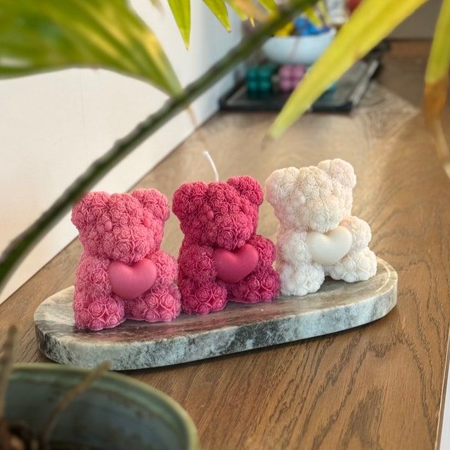 Rose Teddy Scented Candle