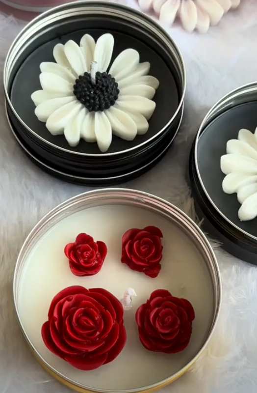 Flower Container Candle