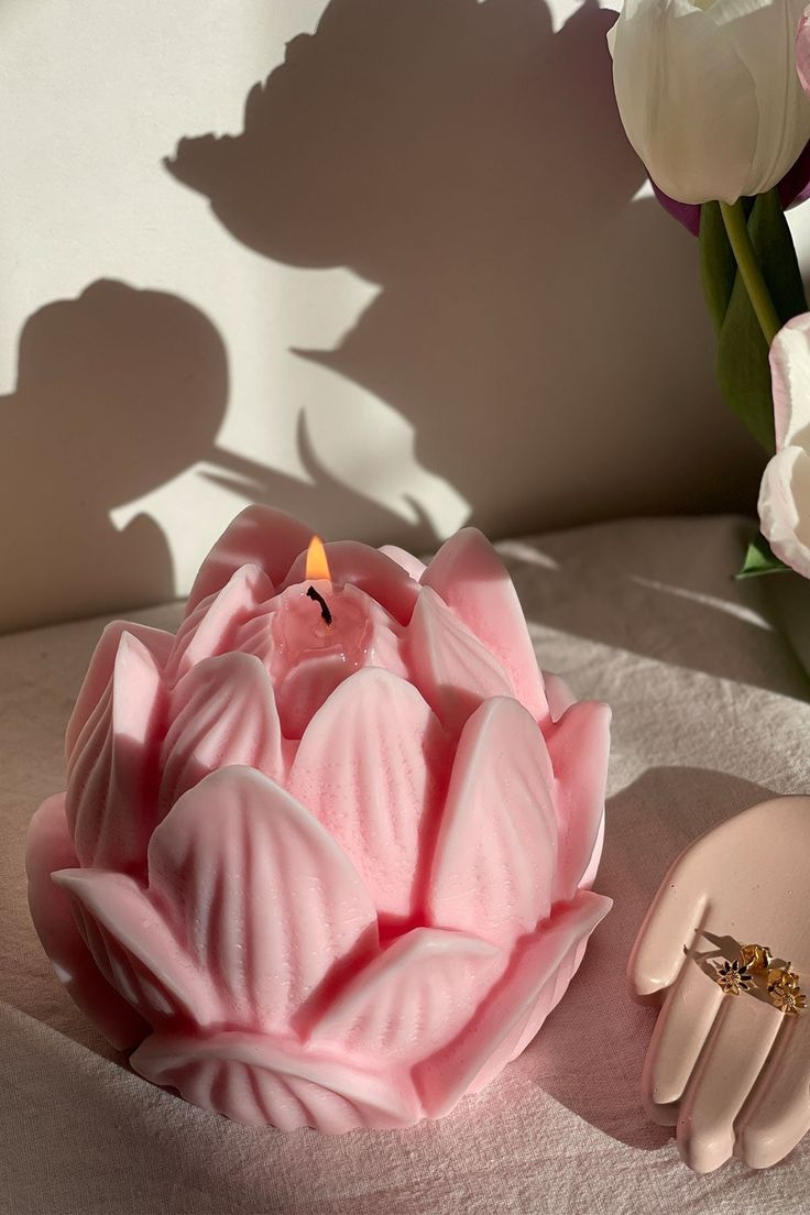 Premium Lotus Scented Candle