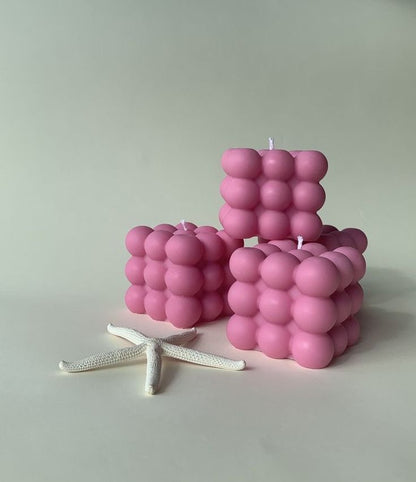 3D Scented Bubble Candle Pack of 2
