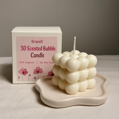 3D Scented Bubble Candle Pack of 2