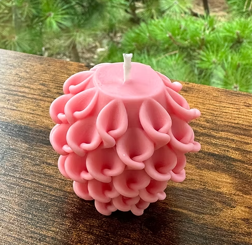 Huge Morning Glory Candle